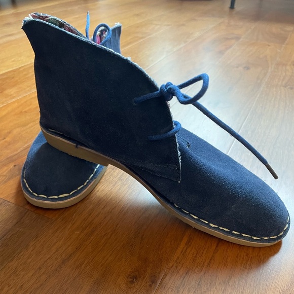 Leather Suede Soft Moc High Top Shoe or Bootie - Picture 2 of 6